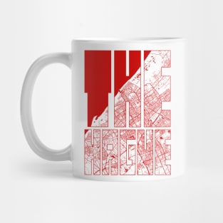 The Hague, Netherlands City Map Typography - Oriental Mug